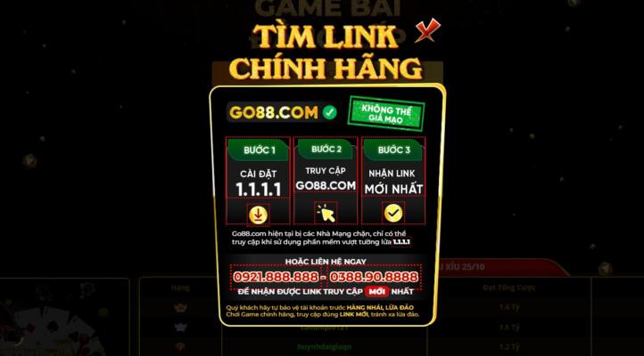 Tim link go88 - link chính hãng của Go88